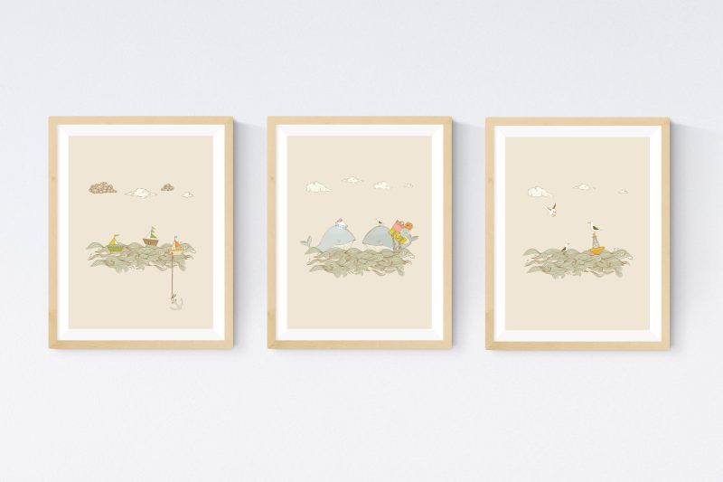 Nautical Nursery Wall Art Printable Set