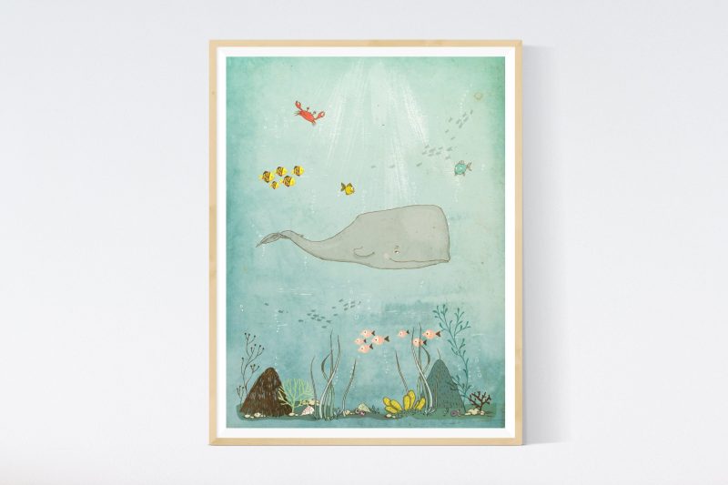 Whale Nursery Illustration